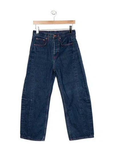 Pre-owned B Sides High-rise Wide Leg Jeans In Blue