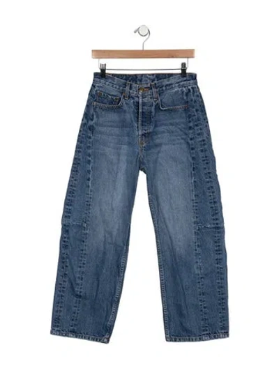 Pre-owned B Sides High-rise Wide Leg Jeans In Blue