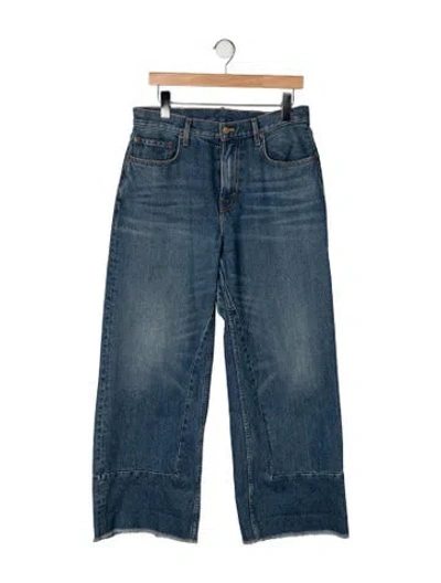 Pre-owned B Sides High-rise Wide Leg Jeans In Blue