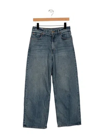Pre-owned B Sides High-rise Wide Leg Jeans In Blue
