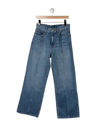 Pre-owned B Sides High-rise Wide Leg Jeans In Blue