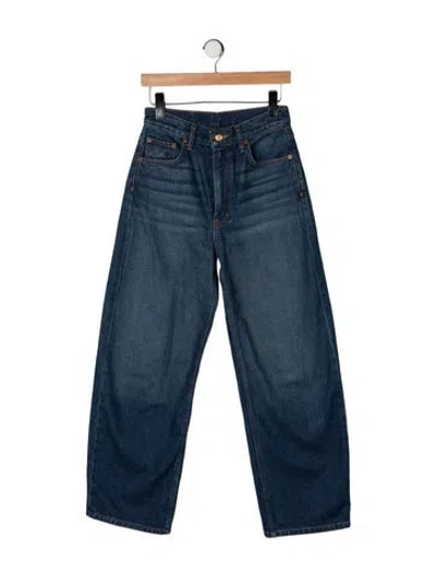 Pre-owned B Sides High-rise Wide Leg Jeans In Blue