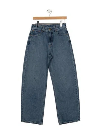 Pre-owned B Sides High-rise Wide Leg Jeans In Blue
