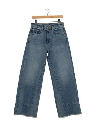 Pre-owned B Sides High-rise Wide Leg Jeans In Blue