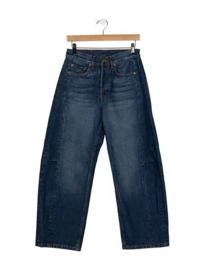 Pre-owned B Sides High-rise Wide Leg Jeans In Blue