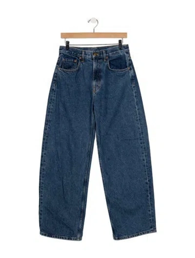 Pre-owned B Sides High-rise Wide Leg Jeans In Blue
