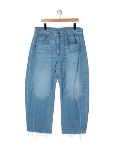 Pre-owned B Sides High-rise Wide Leg Jeans In Blue
