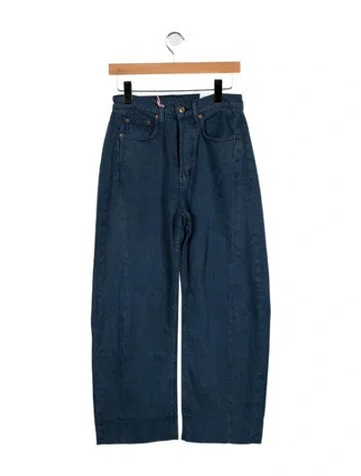 Pre-owned B Sides High-rise Wide Leg Jeans In Blue