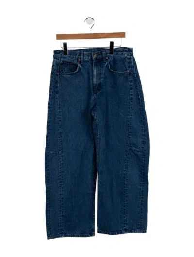 Pre-owned B Sides High-rise Wide Leg Jeans In Blue
