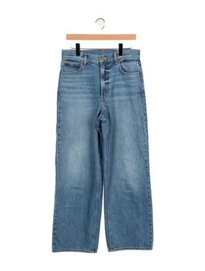 Pre-owned B Sides High-rise Wide Leg Jeans In Blue