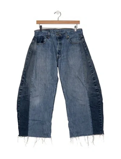 Pre-owned B Sides High-rise Wide Leg Jeans In Blue