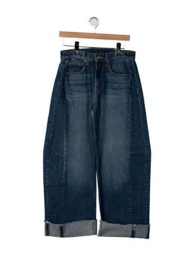 Pre-owned B Sides High-rise Wide Leg Jeans In Blue