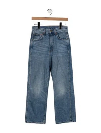 Pre-owned B Sides High-rise Wide Leg Jeans In Blue