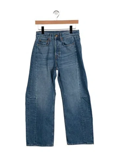Pre-owned B Sides High-rise Wide Leg Jeans In Blue