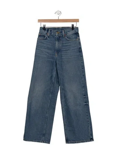 Pre-owned B Sides High-rise Wide Leg Jeans In Blue