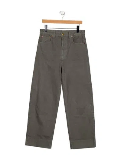 Pre-owned B Sides High-rise Wide Leg Jeans In Gray