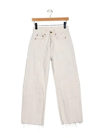 Pre-owned B Sides High-rise Wide Leg Jeans In Gray