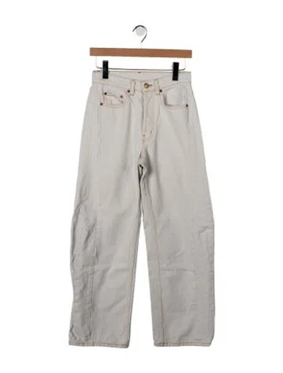 Pre-owned B Sides High-rise Wide Leg Jeans In Grey