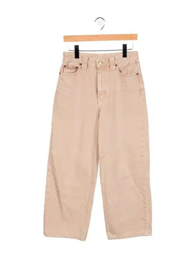 Pre-owned B Sides High-rise Wide Leg Jeans In Neutral
