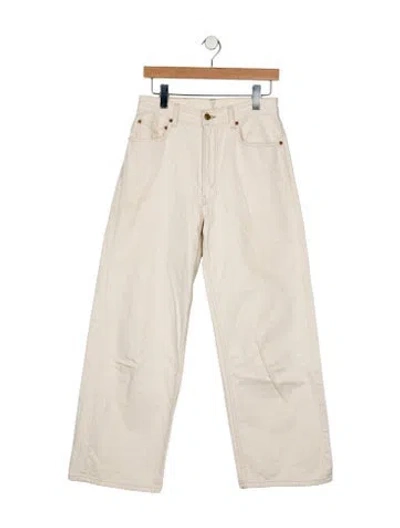 Pre-owned B Sides High-rise Wide Leg Jeans In Neutral