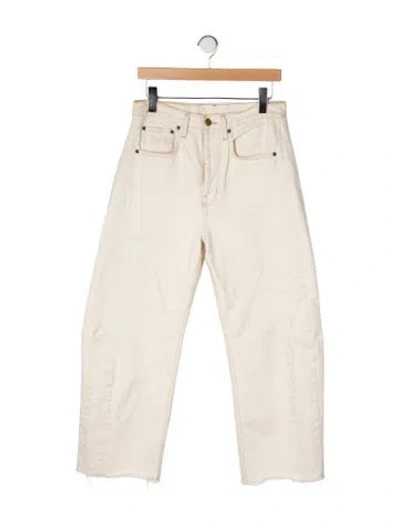 Pre-owned B Sides High-rise Wide Leg Jeans In Neutral