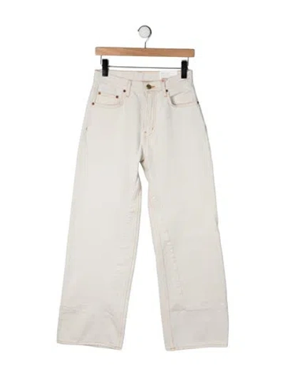 Pre-owned B Sides High-rise Wide Leg Jeans In Neutrals
