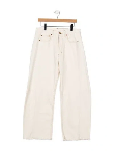 Pre-owned B Sides High-rise Wide Leg Jeans In Neutrals