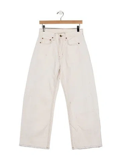 Pre-owned B Sides High-rise Wide Leg Jeans In Neutrals