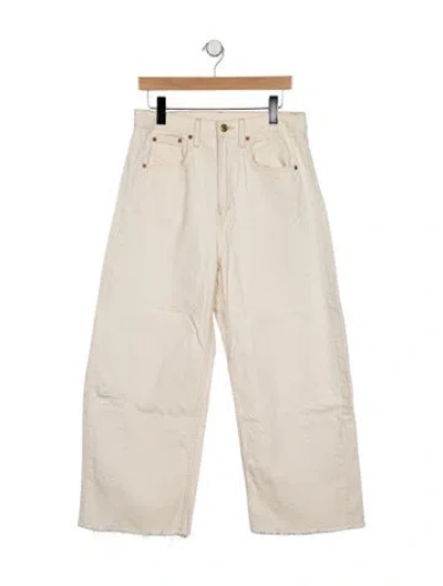 Pre-owned B Sides High-rise Wide Leg Jeans In Neutrals