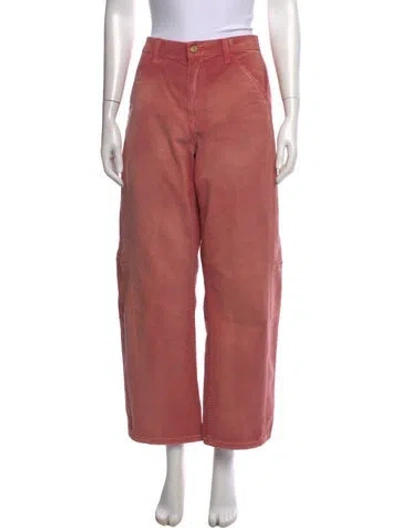Pre-owned B Sides High-rise Wide Leg Jeans In Pink