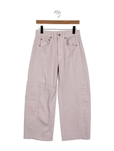 Pre-owned B Sides High-rise Wide Leg Jeans In Purple