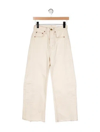 Pre-owned B Sides High-rise Wide Leg Jeans W/ Tags In Neutral