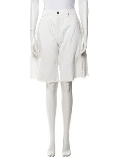 Pre-owned B Sides Knee-length Shorts In White