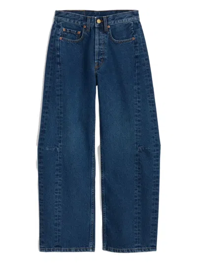 B Sides Lasso Seam-detail Jeans In Blue