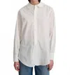 B Sides Louisa Tattered Lace Shirt In White In White