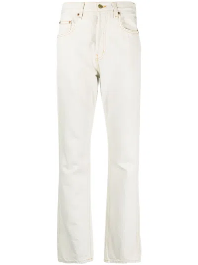 B Sides Marcel Straight-leg Jeans In White