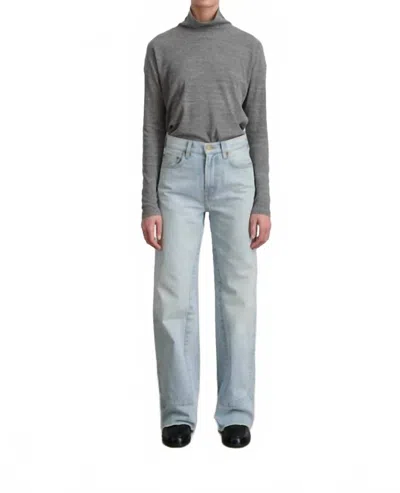 B Sides Marcel Wide Leg Culotte Jeans In Super Light Vintage In Gray