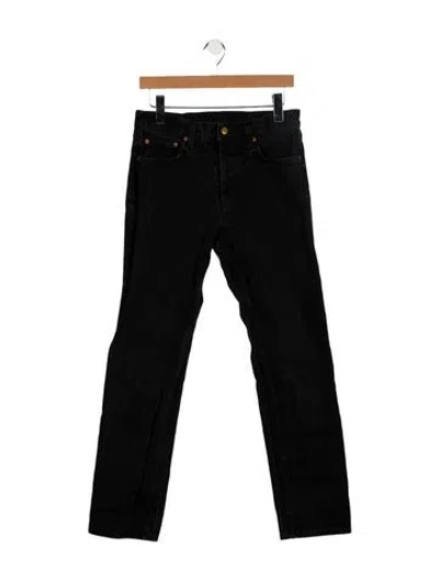 Pre-owned B Sides Mid-rise Straight Leg Jeans In Black