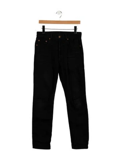 Pre-owned B Sides Mid-rise Straight Leg Jeans In Black