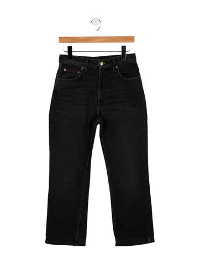 Pre-owned B Sides Mid-rise Straight Leg Jeans In Black