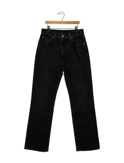 Pre-owned B Sides Mid-rise Straight Leg Jeans In Black