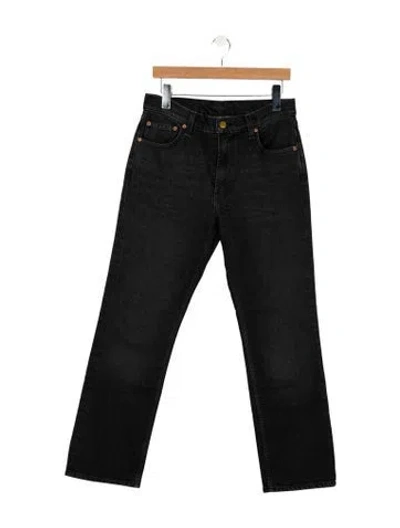 Pre-owned B Sides Mid-rise Straight Leg Jeans In Black