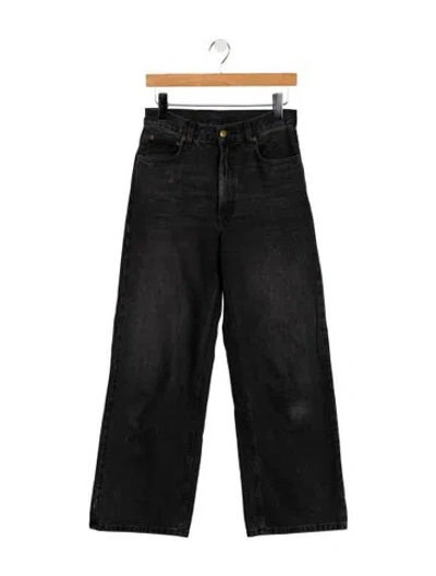 Pre-owned B Sides Mid-rise Straight Leg Jeans In Black