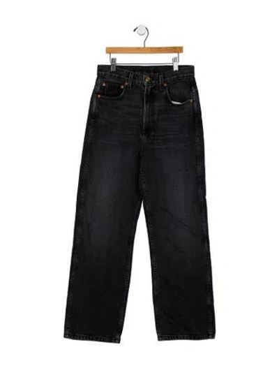 Pre-owned B Sides Mid-rise Straight Leg Jeans In Black