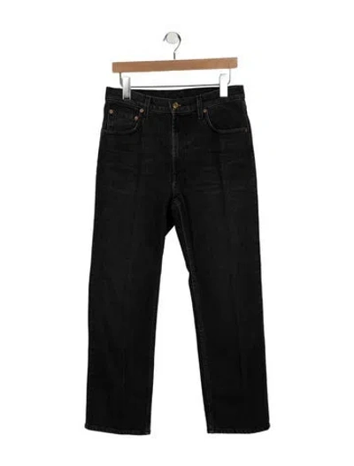 Pre-owned B Sides Mid-rise Straight Leg Jeans In Black