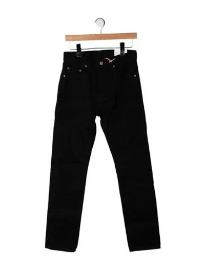 Pre-owned B Sides Mid-rise Straight Leg Jeans In Black