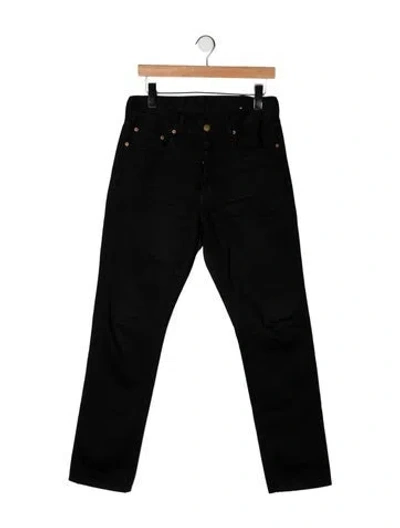 Pre-owned B Sides Mid-rise Straight Leg Jeans In Black