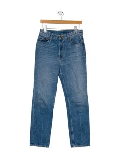 Pre-owned B Sides Mid-rise Straight Leg Jeans In Blue