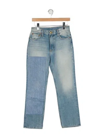 Pre-owned B Sides Mid-rise Straight Leg Jeans In Blue