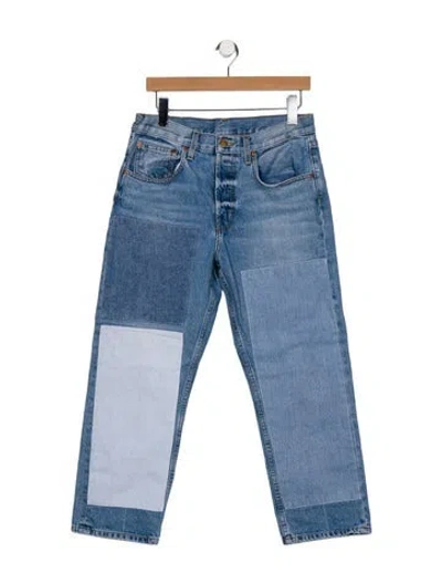Pre-owned B Sides Mid-rise Straight Leg Jeans In Blue